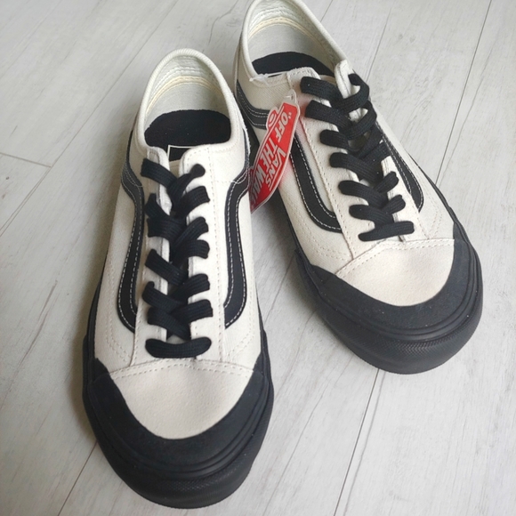 VANS NEW Style 36 DECON SF Salt Wash Marshmallow/Black - Picture 2 of 12